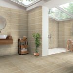 Modern Porcelain Tile Bathroom with Matte Finish Walls