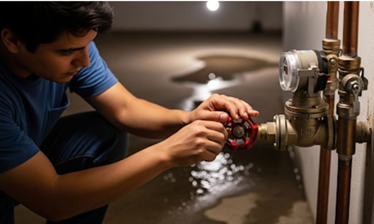 Emergency Plumber Arrives